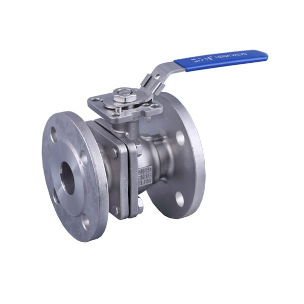 KN QDFH PC flange ball valve with direct mounting pad PN