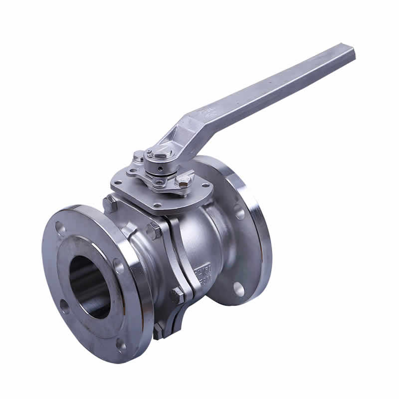 LN QJFL PC flange ball valve with low mounting pad K