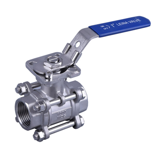 LN QTH PC thread ball valve with direct mounting pad PN