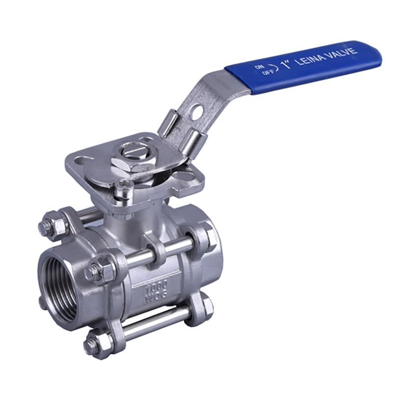 LN QTH PC thread ball valve with direct mounting pad PN