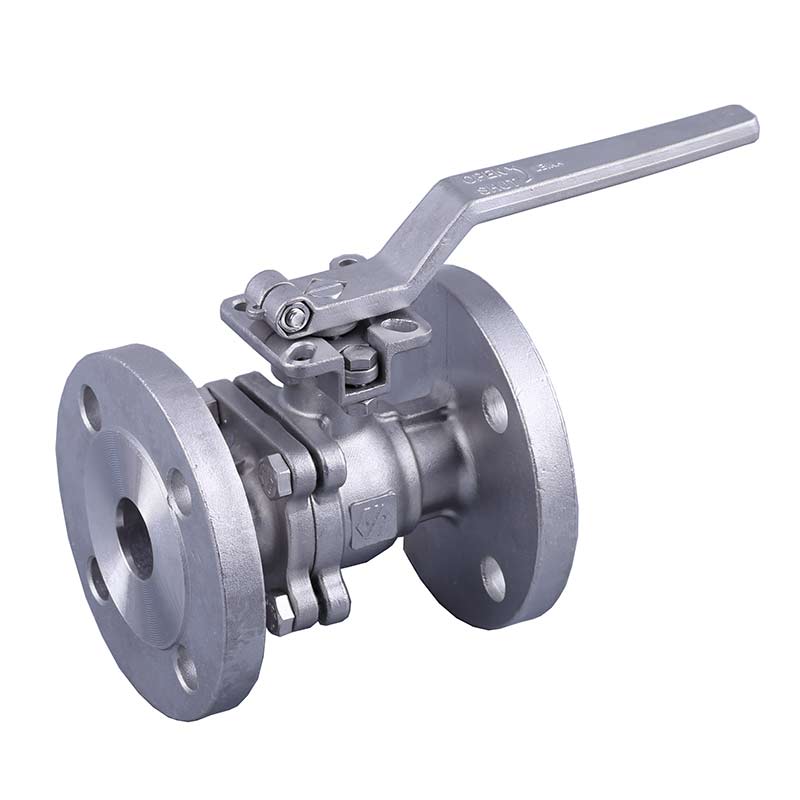 LN QJFH PC flange ball valve with direct mounting pad K