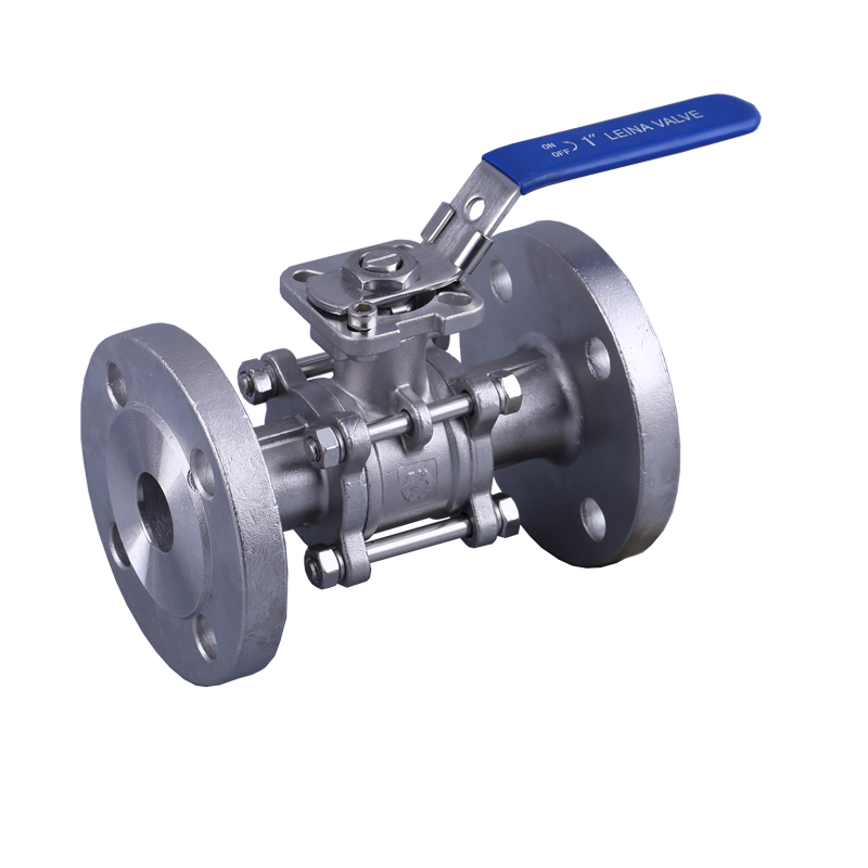 LN QAFH PC flange ball valve with direct mounting pad LBS